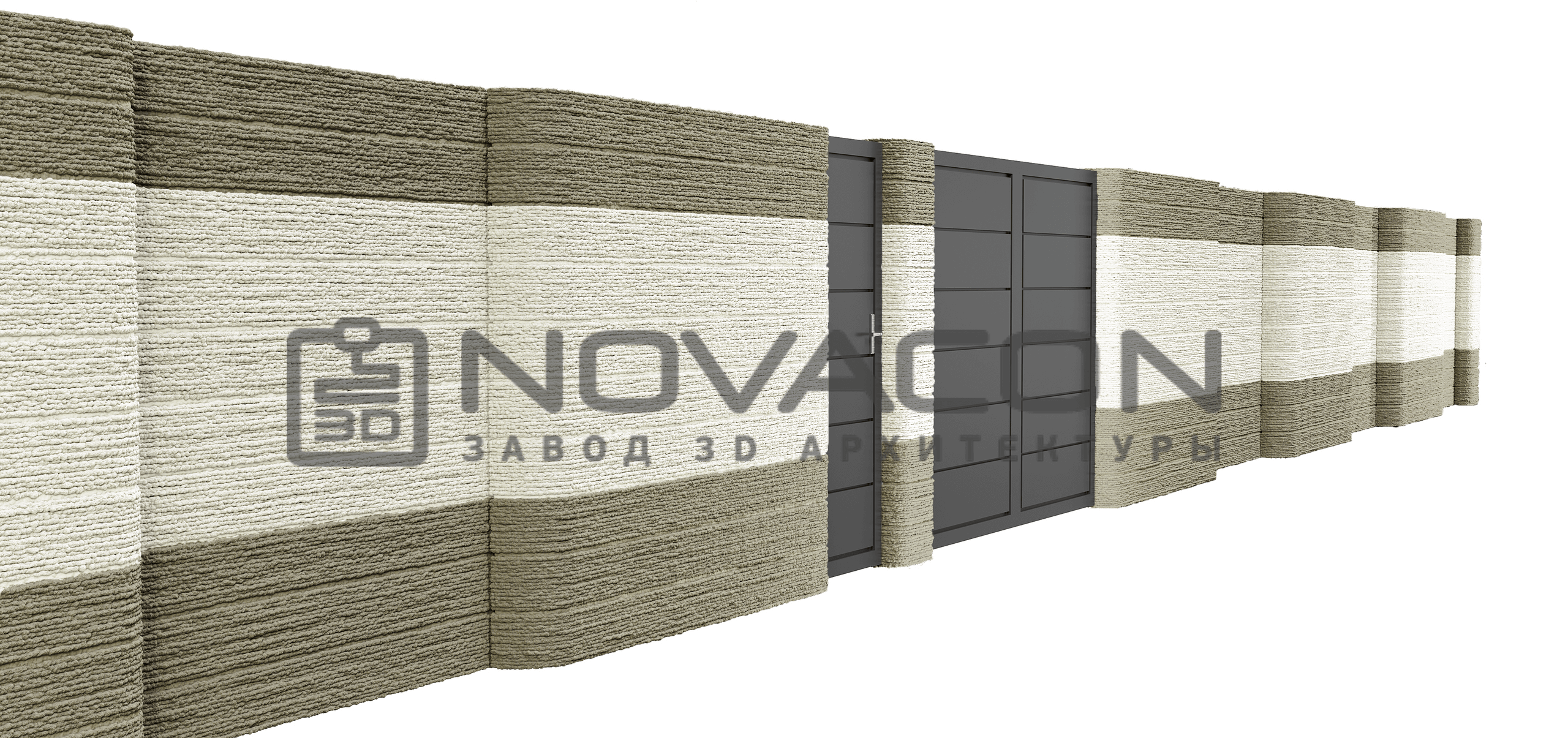 бетонный забор для дома